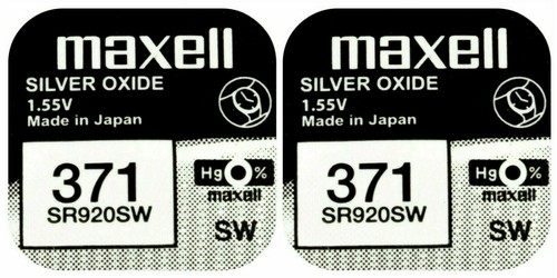 Maxell 371 pila batteria - x,
