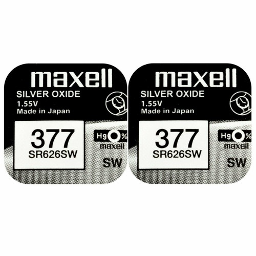 Maxell 377 pila - 2, batteria